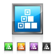 Logistics icon on square buttons - Squared Series N9