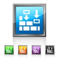 Wall icon on square buttons - Squared Series N2