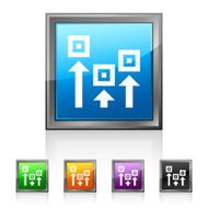 Logistics icon on square buttons - Squared Series N11