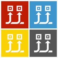 Conveyor icon on square buttons - Square Series N2