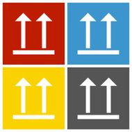 Logistics icon on square buttons - Square Series N10