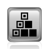 Logistics icon on a square button - Steel Series N9