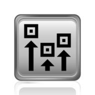 Logistics icon on a square button - Steel Series N11