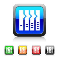 Flowchart icon on color buttons - Style Series N11