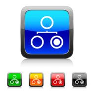 Organization Chart icon on color buttons - Style Series N5