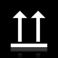 Logistics icon on a black background - White Series N10