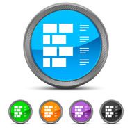 Wall icon on circle buttons