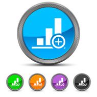 Bar Graph icon on circle buttons N4