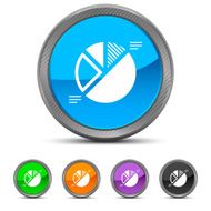 Pie Chart icon on circle buttons