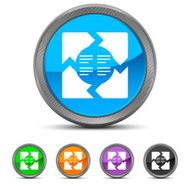 Chevron Chart icon on circle buttons