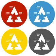 Chevron Chart icon on circle buttons N2