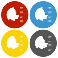 Coxcomb Chart icon on circle buttons N2