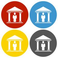 Bank icon on circle buttons N3