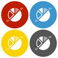 Pie Chart icon on circle buttons N2