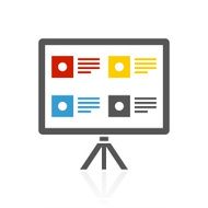 Projection Screen icon on a white background