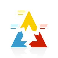 Chevron Chart icon on a white background