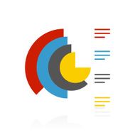Coxcomb Chart icon on a white background