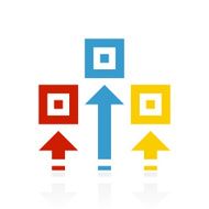 Logistics icon on a white background