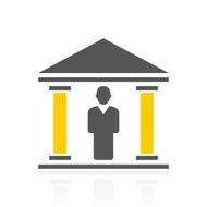 Bank icon on a white background N2