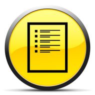 Document icon on a round button