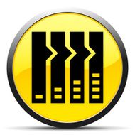 Flowchart icon on a round button N2
