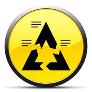 Chevron Chart icon on a round button