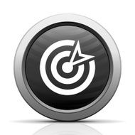 Target icon on a round button N2