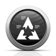 Chevron Chart icon on a round button N3