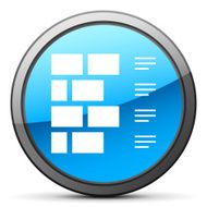 Wall icon on a round button N2