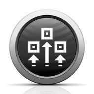 Logistics icon on a round button N3