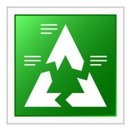Chevron Chart icon on a square button