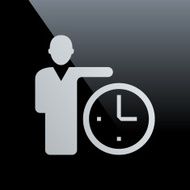 Businessman icon on a black background N4