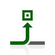 Conveyor icon on a white background N2