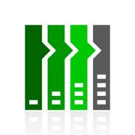 Flowchart icon on a white background N5