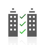 Office Building icon on a white background N3