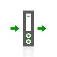 Network Server icon on a white background N2