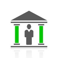 Bank icon on a white background N3