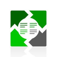 Chevron Chart icon on a white background N4