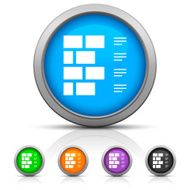 Wall icon on round buttons