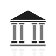 Bank icon on a white background N4
