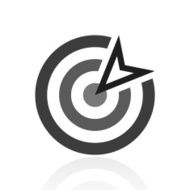 Target icon on a white background N3