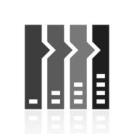 Flowchart icon on a white background N8