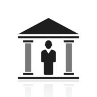 Bank icon on a white background N5
