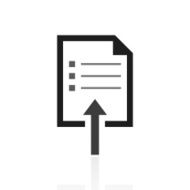 Document icon on a white background N6