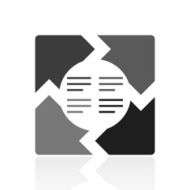 Chevron Chart icon on a white background N6