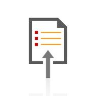Document icon on a white background N7