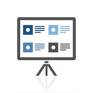Projection Screen icon on a white background N5