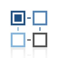 Flowchart icon on a white background N11