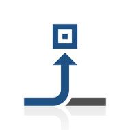 Conveyor icon on a white background N5