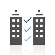 Office Building icon on a white background N6